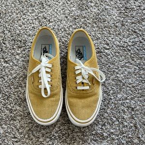 yellow corduroy vans